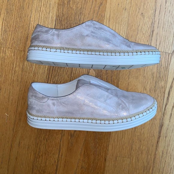 J/SLIDES pink metallic Alara platform slip on flat sneaker 10 - Picture 4 of 10
